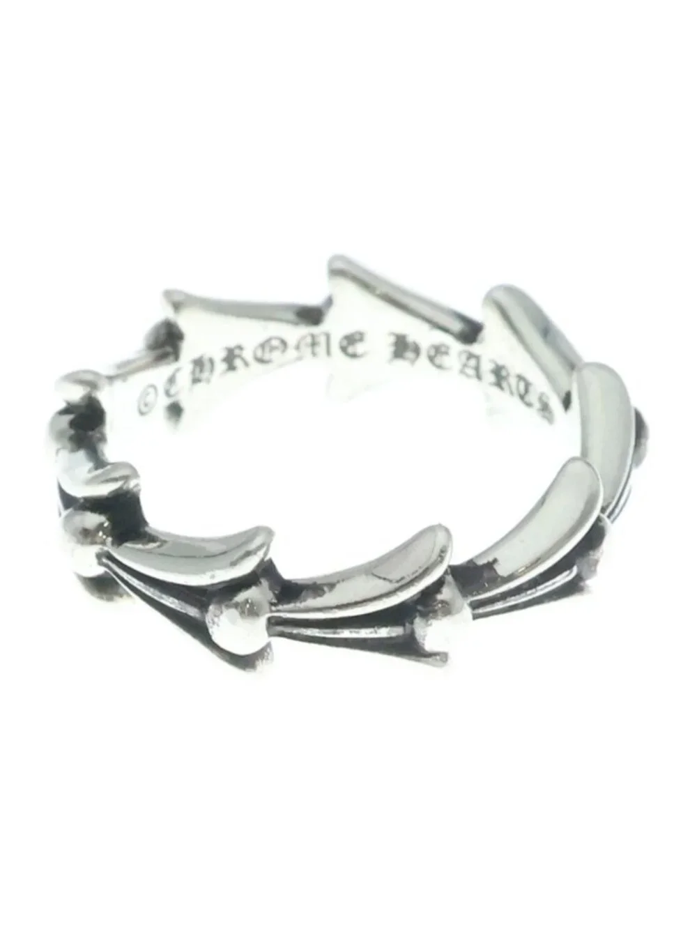 Chrome Hearts Cross Tail Ring Silver